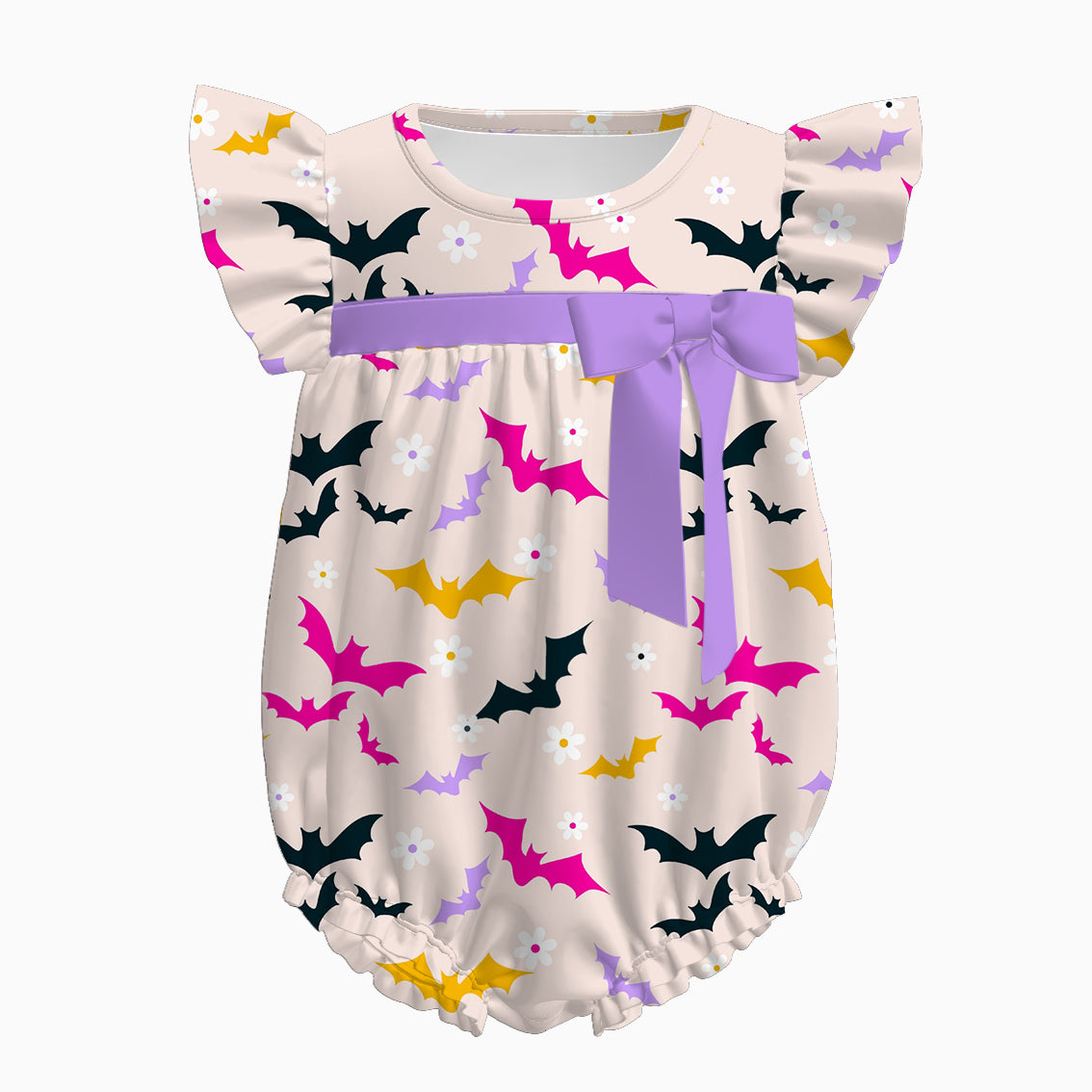 Family Halloween Bat Print Cozy Sibling Soft Clothes