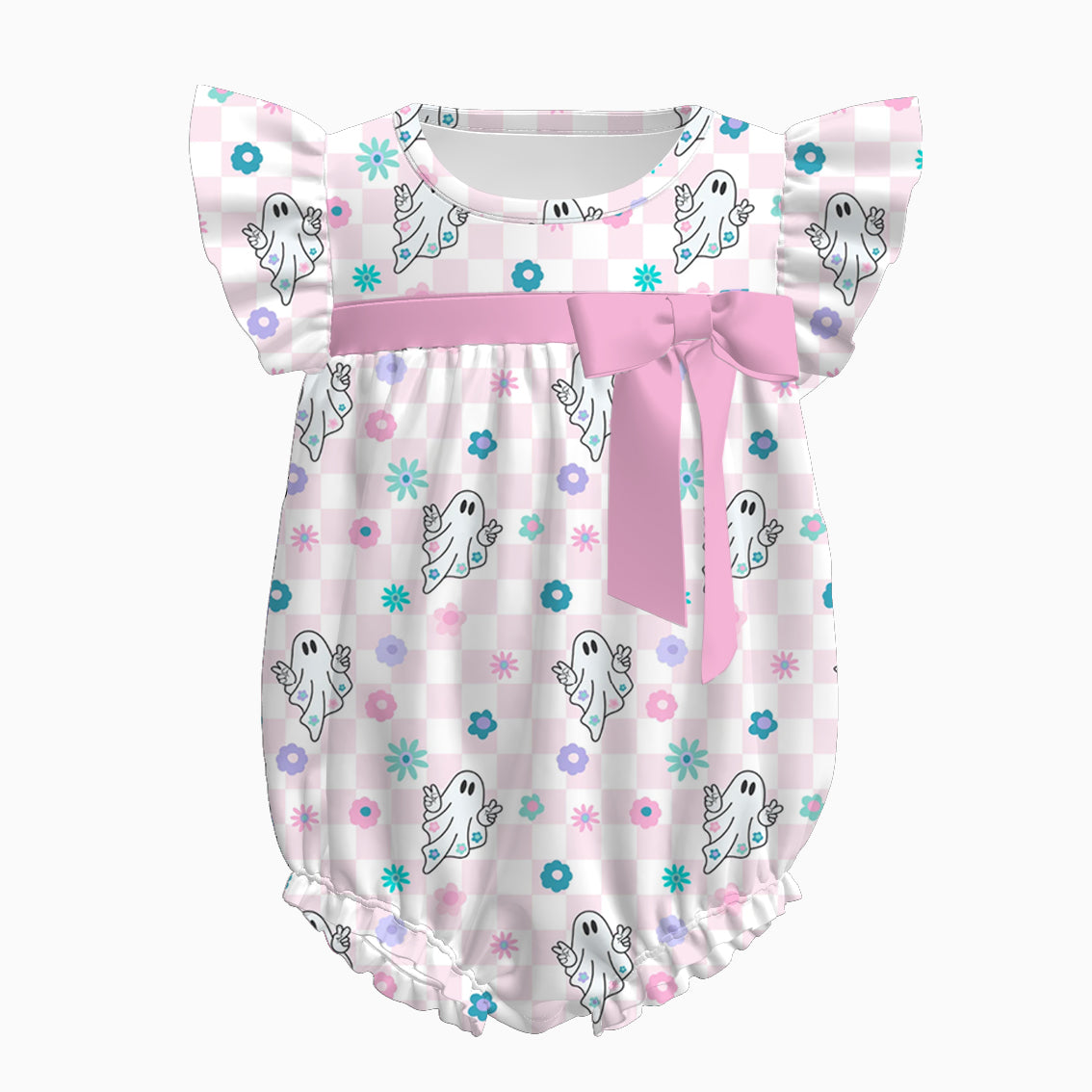 Family Halloween Ghost Pink Cozy Sibling Comfortable Clothes