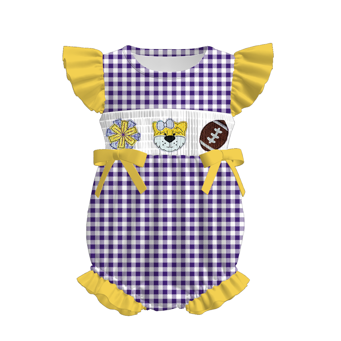 Louisiana Football Embroidered Matching Sibling Outfits