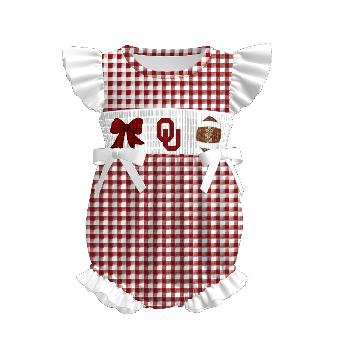 Oklahoma Sooners Football Embroidered Matching Sibling Outfits