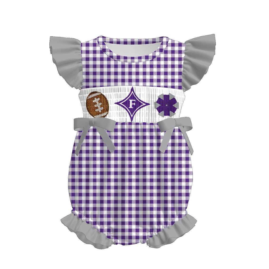 Furman Football Embroidered Matching Sibling Outfits