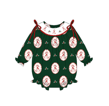 Christmas Smocked Embroidery Kids Outfit Collection