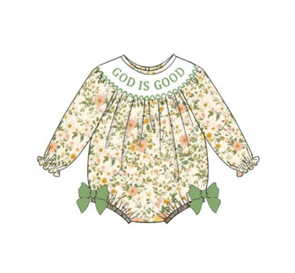 Fall/Winter Custom Name Embroidered Smocked Dress & Romper