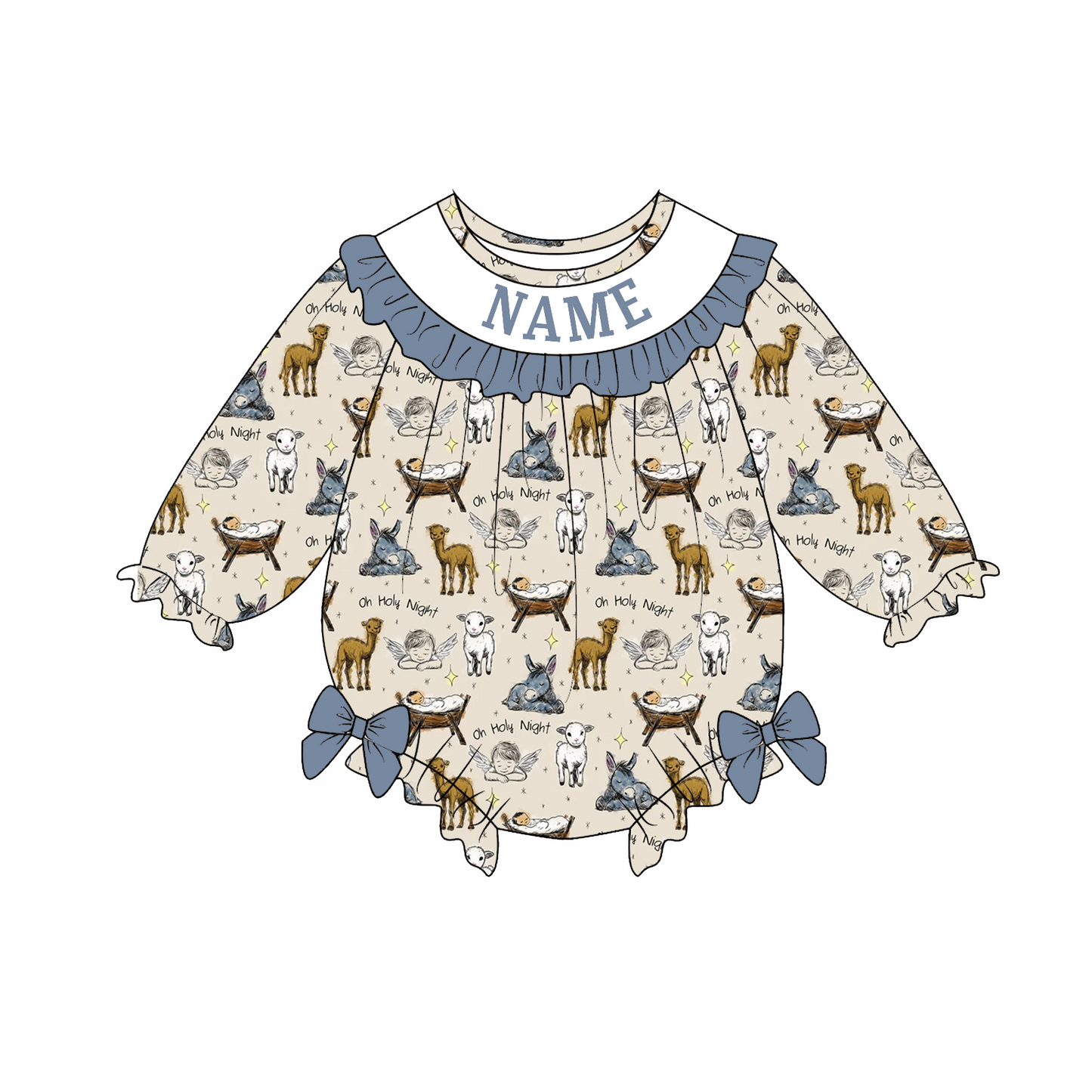 Kids Fall Farm CUSTOM NAME Embroidery Animal Sibling Clothes