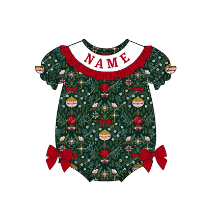 Christmas Smocked Collection Custom Name Holiday Outfits for Kids