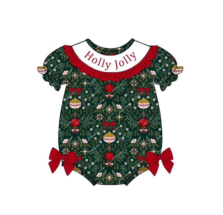 Christmas "Holly Jolly" Smocked Collection Holiday Outfits for Kids