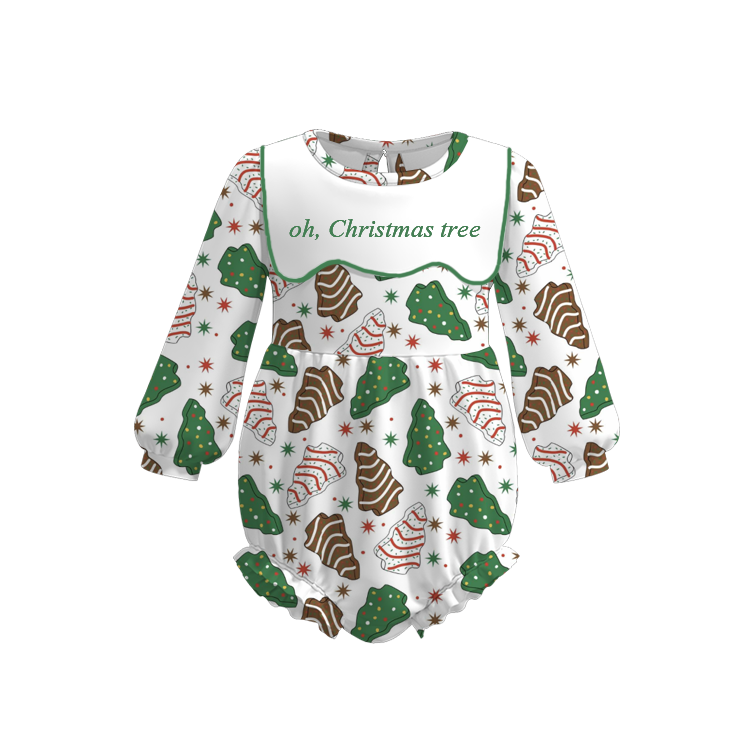 Kids Christmas "Oh Christmas Tree" Embroidered Outfits Collection