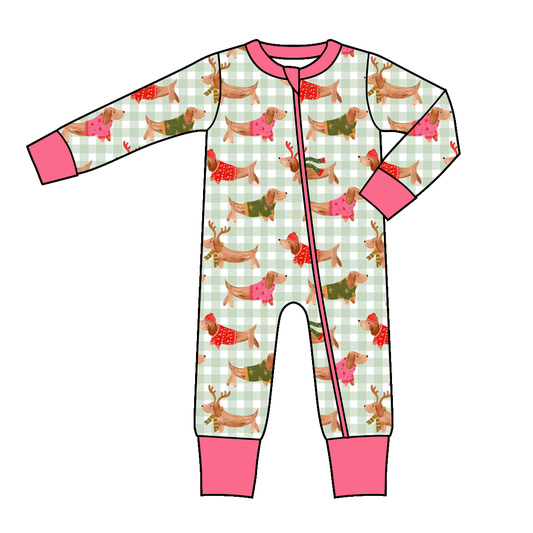 Christmas Winter Reindeer Print Family Pajama Collection