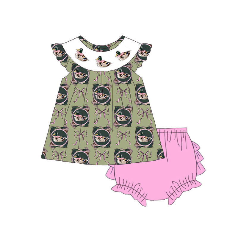 Kids Smock Embroidery Outfit | 2026 Spring Summer Duck Collection