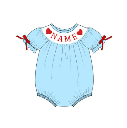 2026 Valentine’s Day Custom Name Smocked Heart Collection