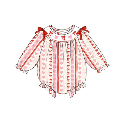 2026 Valentine's Day Heart Custom Name Smocked Embroidered Collection