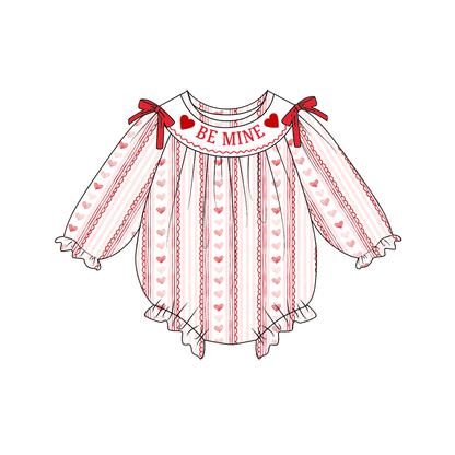 2026 Valentine's Day Heart Custom Name Smocked Embroidered Collection