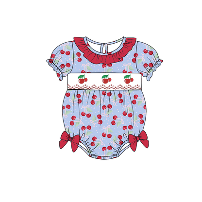 2026 Spring Summer Cherry Embroidery Dress & Romper Collection