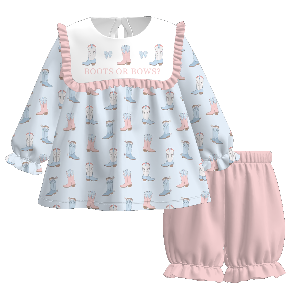 Kids Spring Summer Farm Boot Smock Embroidery Collection