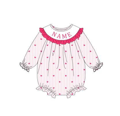 Valentine’s Day Kids Collection 🤍 Personalized Smocked Embroidery