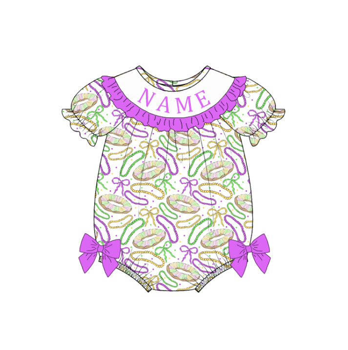 Kids Mardi Gras Smocked Collection Custom Name Holiday Outfits