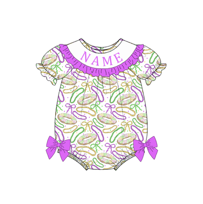 Kids Mardi Gras Smocked Collection Custom Name Holiday Outfits