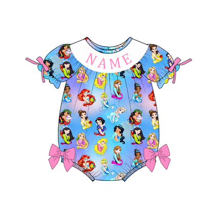 Personalized Smocked Princess Summer Collection | Custom Name Embroidery