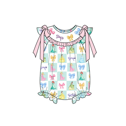 Summer Girls Colorful Bow Custom Embroidery Set Collection