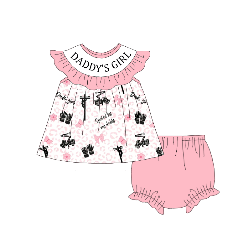 Summer Father's Day DADDY'S GIRL Smocked Embroidery Set Collection