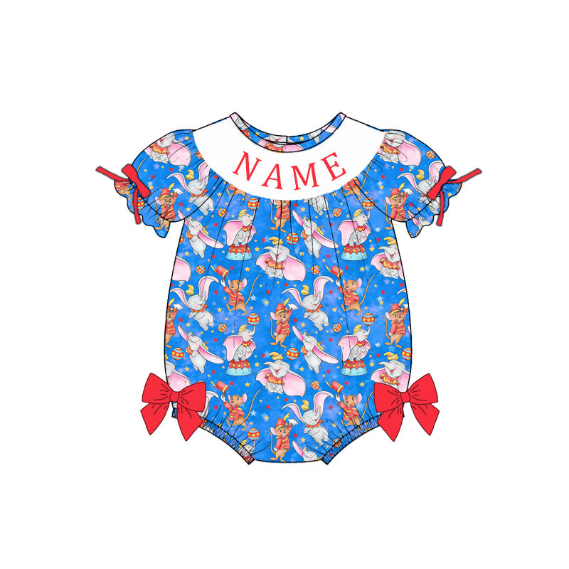Personalized Smocked Dumbo Summer Collection | Custom Name Embroidery
