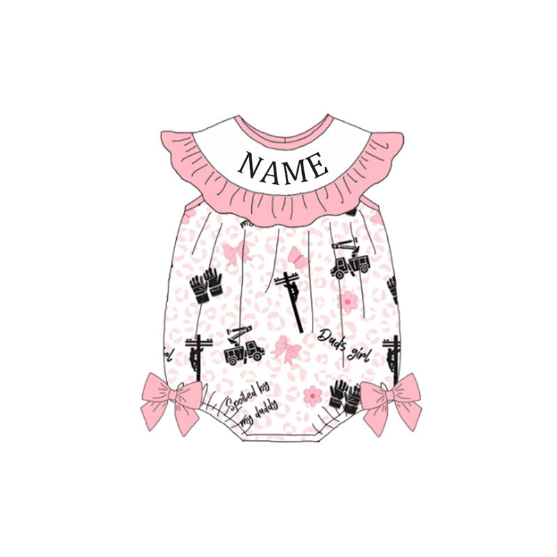 Summer Girls Custom Name Smocked Embroidery Set Collection