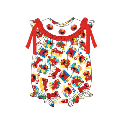 Smocked Embroidery Summer Kids Collection – Premium Elmo-Inspired Clothes