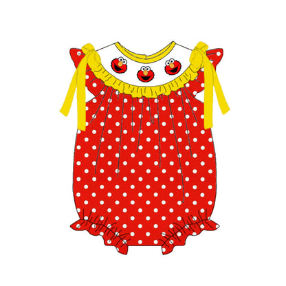 Smocked Embroidery Summer Kids Collection – Premium Elmo-Inspired Designs