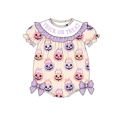 Halloween Trick or Treat Kids Clothing Collection | Dress, Bubble Romper, Romper & Pajama Set