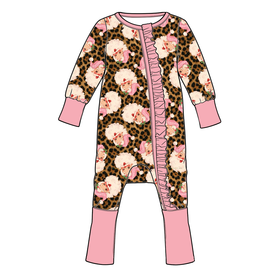 Christmas Girls & Baby Matching Outfit Collection – Long Sleeve Twirl Dress & Ruffle Romper