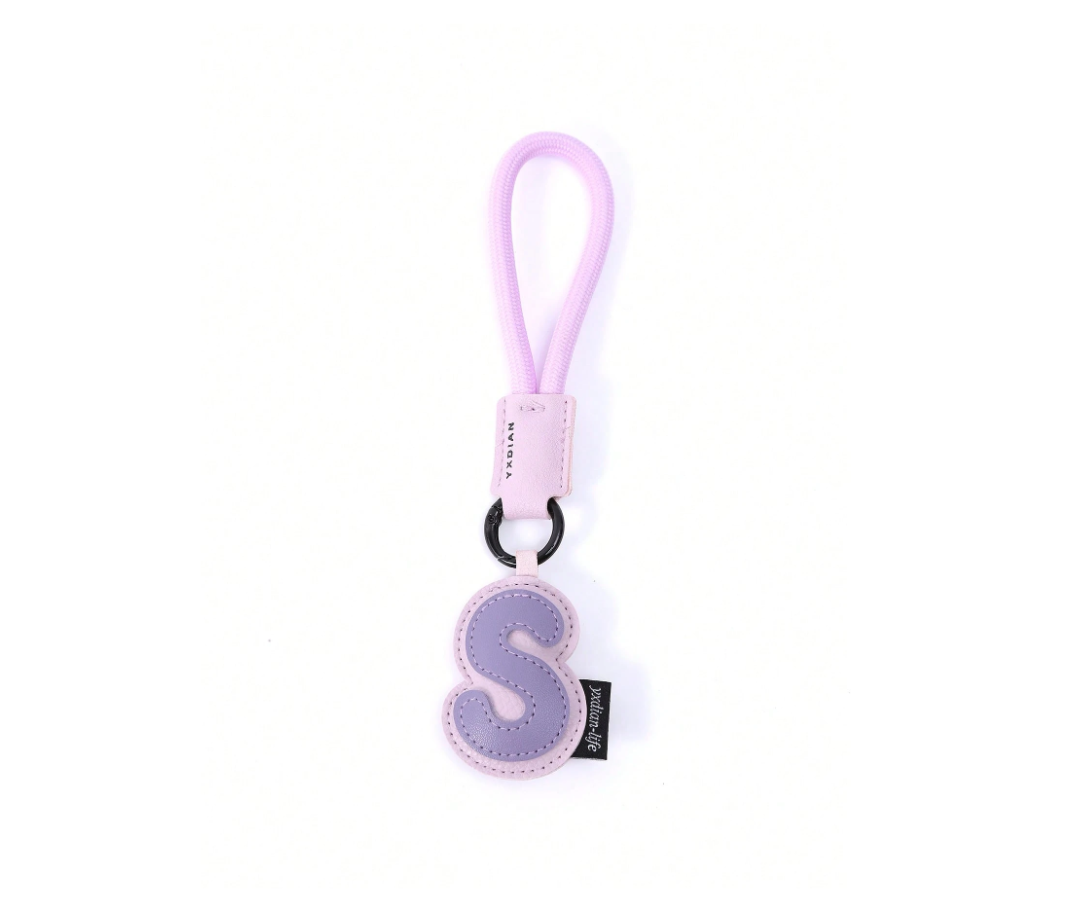PU Leather 3D Letter A-Z Keychain, Bag & Backpack Charm