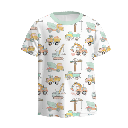 Boys Summer Cute Fashion Truck Car Silly Goose T-Shirt
