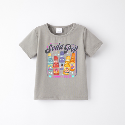 Kids Fashion Kpop Demon Hunters Print Cotton T-shirt