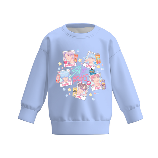 2025 Fall Boys Kpop Demon Hunters Print Milk Silk Sweatershirt