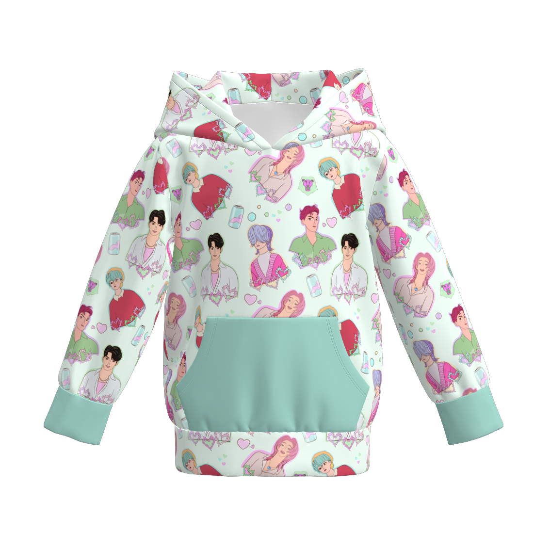 Boys Fall Kpop Demon Hunters Pocket Milk Silk Hoodies