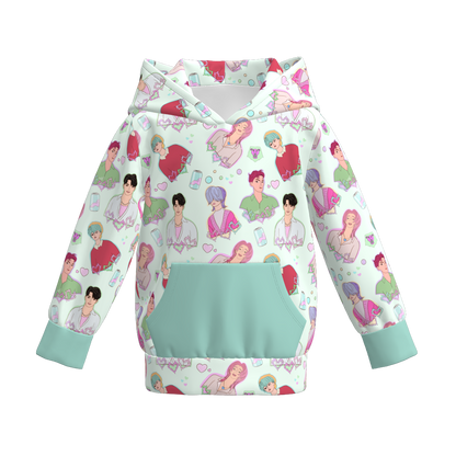 Boys Fall Kpop Demon Hunters Pocket Milk Silk Hoodies