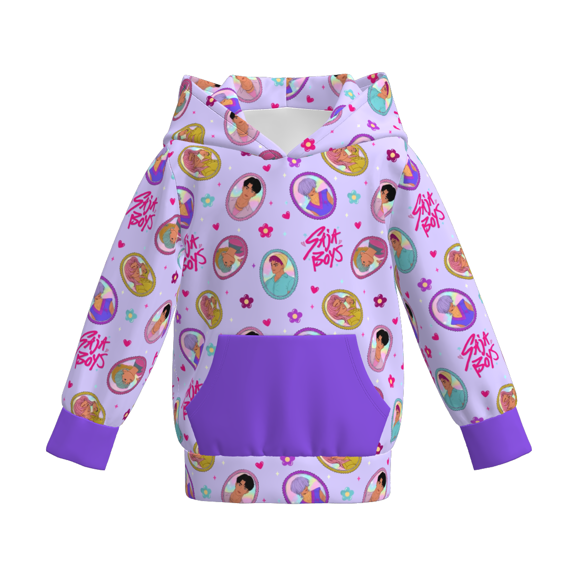 Boys Fall Kpop Demon Hunters Pocket Milk Silk Hoodies