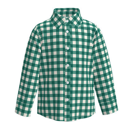 Christmas Family Outfit Collection – Green Floral & Plaid Matching Set