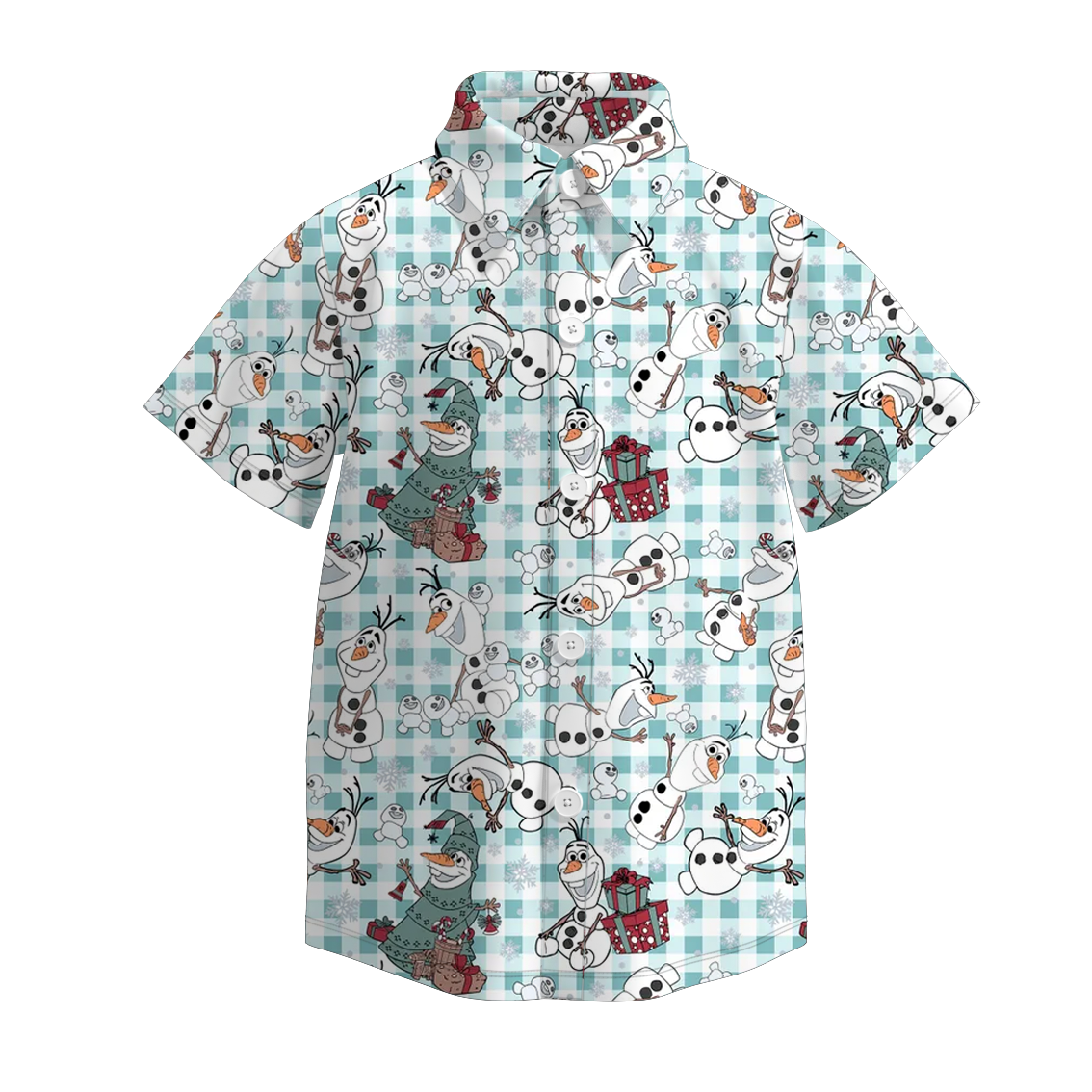 2025 Christmas Cartoon Snowman Grinch Boys Shirt