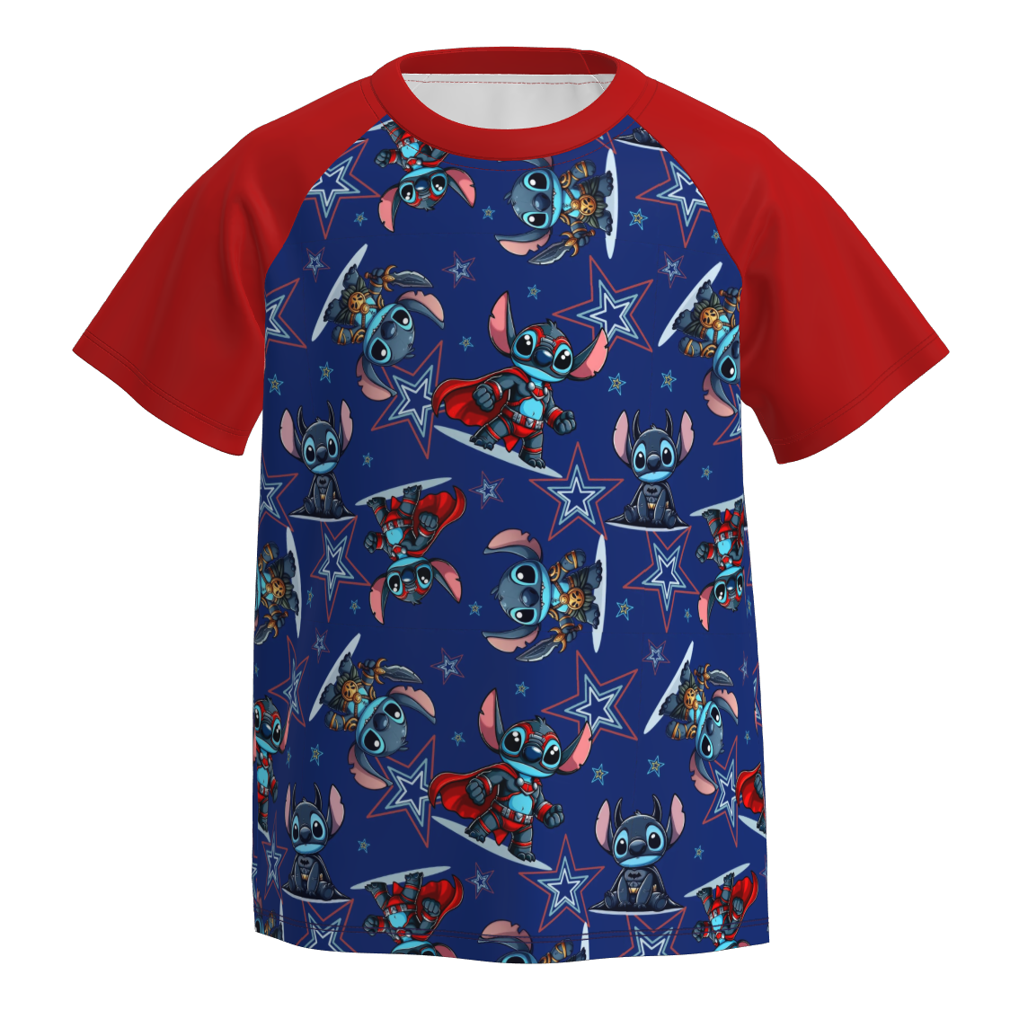 Boys Fall Summer Cartoon Print Short Sleeves Shirt