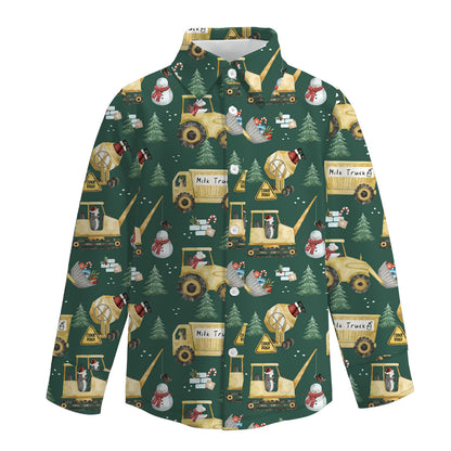 Boys Fall Winter Christmas Long Sleeves Shirt Collection