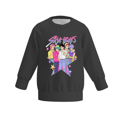 Boys Spring K-pop Demon Hunter Print Sweatshirt Collection