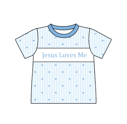 Valentine’s Day Kids Collection JESUS LOVES ME Smocked Embroidery