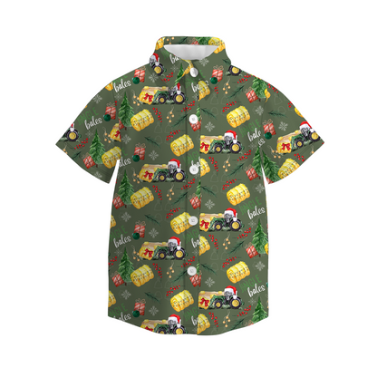 Boys Short Sleeve Button Down Shirt – Soft & Lightweight Casual Collared Shirt for Kids