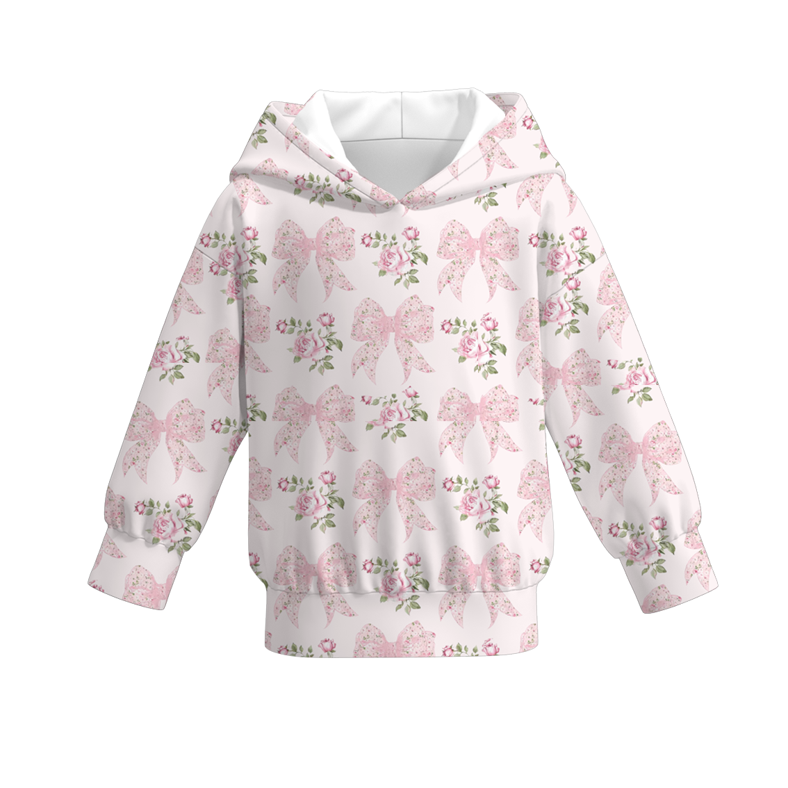 Girls Spring Valentine's Day Heart Print Hoodies Collection