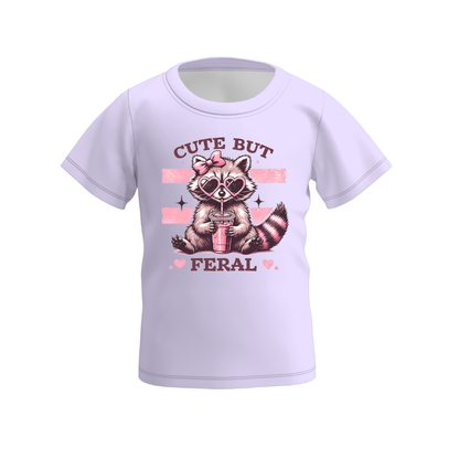 Mommy And Me Summer Matching Raccoon Print Tees