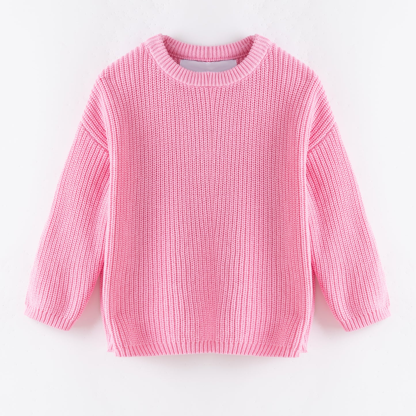 Girls’ Oversize Cozy Knit Sweaters – Fall/Winter Colors