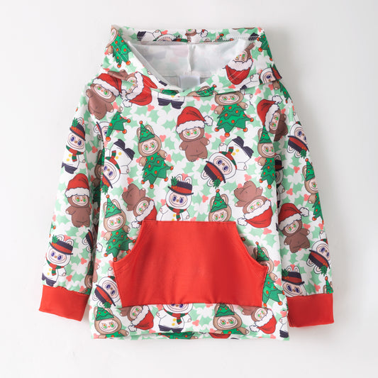 Christmas Girls’ Sweatshirt – Festive Holiday Pocket Hoodies