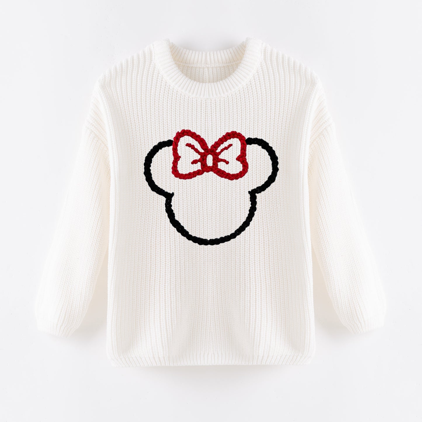 Cozy Christmas Embroidered White Sweaters – Festive & Fun for Winter