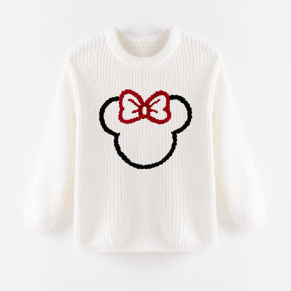 Cozy Christmas Embroidered White Sweaters – Festive & Fun for Winter